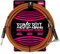 Ernie Ball Braided Instrument Cable Straight/Angle 10ft - Pumpkin Pie