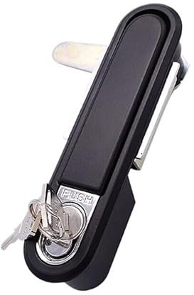 Serrure de porte de garage, verrou multi-usages, 1 pièce, étanche, type poussoir, en alliage de zinc, grand boîtier de distribution, armoire, panneau électrique, décoration intérieure, plat