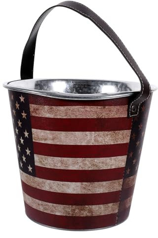 Mikinona Vintage Eiskübel Aus Metall Eiswürfelbehälter Für Party Wein Und Bierkühlung Mit Glatter Oberfläche Bruchfest Und Vielseitig Einsetzbar Für Bars Und Outdoor