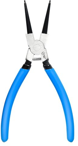 SMOTIVEPRO Internal Snap Ring Pliers 9 Inch Heavy Duty Circlip Pliers with 0.09 Inch Straight Jaw Tip for Ring Remover Retaining