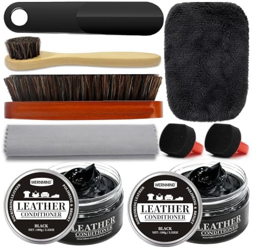 WERNMIND Cirage Noir Marron Incolore Kit De Cirage Chaussures Cuir Chaussure Cirage Marron CrèMe