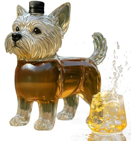 Decanter for Brandies & Spirits | 350 ml Highly Transparent Drink Container - Whisky Decanter Bottle | For Family Reunion Party Christmas Weddings Restaurant Barbecue Brandy Bourbon Drinks