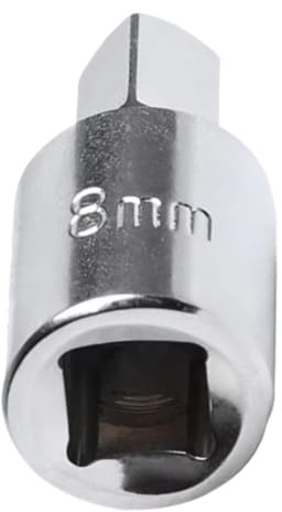 VINCTV Extended Spark Plug Wrench 8mm for Spark Plug Wrench Square Oil Sump Drain Plug Key Tool Remover Replace Compatible with Peugeot