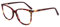 FERAVIA Vintage Rechteckig Brillenrahmen Nerdbrille Ohne Sehstärke Brille Retro Klare Linse Gläser für Damen