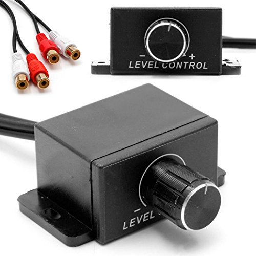 Steellwingsf Universal Auto Dash Audio Verstärker Bass RCA Level Fernbedienung Lautstärkeregler Knopf