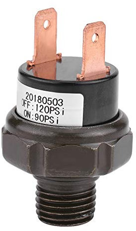 KIMISS Druckschalter Luftdruckschalter, 1.8 * 1.1in Automatischer Luftdruckkontrollschalter für Auto 12V 90-120 PSI default