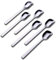 GoGeiLi Joghurtlöffel, Edelstahl Gelato/Eiscreme Löffel, Obstlöffel, Dessertlöffel, 6,4 Zoll, Set mit 6 Stück
