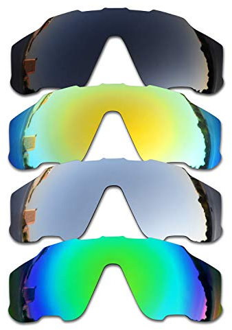 SOODASE Para Oakley Jawbreaker Gafas de sol Negro/Dorado/Plata/Verde Lentes de repuesto polarizadas