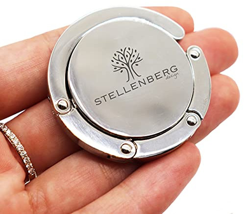 STELLENBERG design® - Taschenhalter für Tisch - Taschenhaken mit Antirutsch - Aufhänger bis 5 Kg - Geschenkidee für Frauen - Gadgets für Frauen - Handtaschen Aufbewahrung