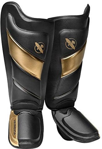 Hayabusa T3 Schienbeinschoner - Schwarz/Gold, Größe L