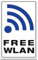 Aufkleber Free WLAN Hotspot-Zeichen Info Schild Folie 250x150mm | weiß/blau Made in Germany