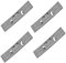 sparefixd 4 almohadillas de rodamiento de tambor ranuradas para secadora Indesit C00255284