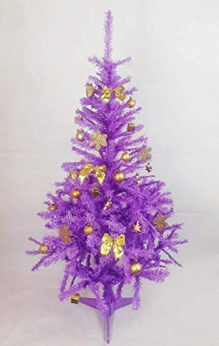 Kunstbaum 150cm Weihnachtsbaum Pink Christbaum Lila künstlicher Tannenbaum Weihnachten Christmas Tree (Lila 150cm)