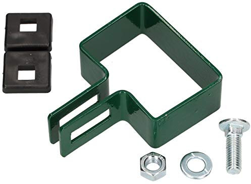 KOTARBAU® Abrazadera Rectangular 60 x 40 mm para Valla de Postes Verde Fijación Mate