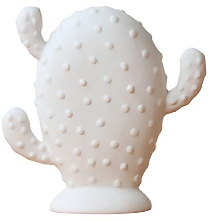 VOSAREA Keramik-Kaktus-Figur, weißer Kaktus, Porzellan-Kaktus, Sammlerstück, Skulptur, Kunst, Mittelstück, Ornament für Schreibtisch, Veranda, Wohnzimmer, Zuhause, Büro, Dekor (17 x 17 x 9 cm)