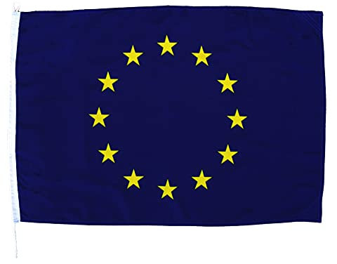 Netflags Flagge Europa, Schiffsflagge mit 160 g/qm Stoffgewicht (100 x 150 cm)