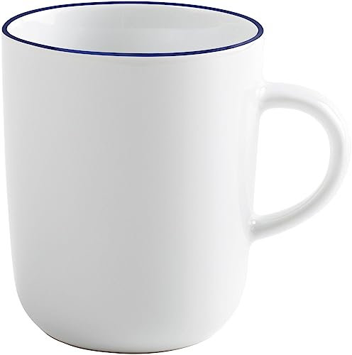 KAHLA 575335A69974C Pronto Line Becher 0,35 l Line royal blue | Becher mit dunkelblauer Linie aus Porzellan