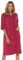 Ladies Undercover Zip Towelling Robe LN728 Wine 10-12