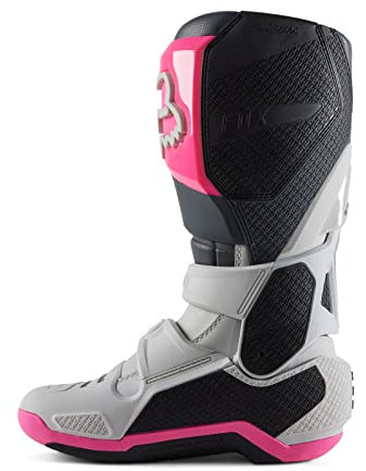 Fox Racing Instinct Stivali da Motocross, Grigio/Rosa, 40