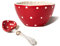 RESVUGA Mushroom Small Soup Bowls - Safety Matt Ceramics 4.3'' Rice Bowls, Pair with Cute Mushroom Spoon- Use for Noodles, Salad, Pasta & More.