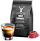 Caffè NERO, espresso (80 Capsule) compatibili con Bialetti (anche con modello Gioia e macchine con chip), 8 Pack Salva Aroma da 10 Capsule, espresso forte e intenso (La Capsuleria)
