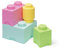 Room Copenhagen Lego Storage Brick Multipack L, stapelbare Aufbewahrungsboxen, Set mit 4 Stück, Perfekter Lego Organizer, Schreibtisch-Aufbewahrungslösung und Raumaufbewahrungseinheit für Kinder