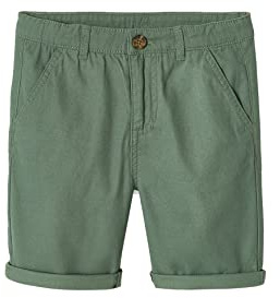 Vertbaudet Jungen Chino-Shorts, Bundweite verstellbar grün 116