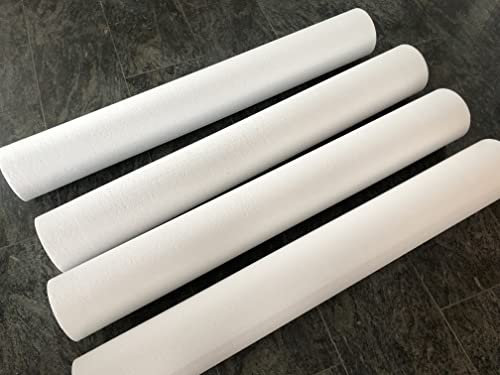 Generisch 4 Stück Styropor Zylinder zum Basteln/Dekoriern o.ä. Durchmesser 17cm, Länge: 25, 50 oder 100 cm Weiß NEU (100)
