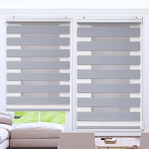 Lamellenvorhang Vertikaljalousie 75 x 240 cm Sichtschutz,Einfache Montage Sonnenschutz Jalousie Jalousie für Türen Inkl. Aller Montage-Teile für Badezimmer, Hellgrau