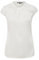 Satinbluse mit Raffung Creme 44