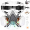 Atemschutzmaske mit Filtern - Halbgesichtsmaske Wiederverwendbare Gasmaske - Farb-Atemschutzmaske mit Schutzbrille zum Lackieren, Staub, Chemikalien, organischen Dampf, Schweißen, Sprühen, Polieren