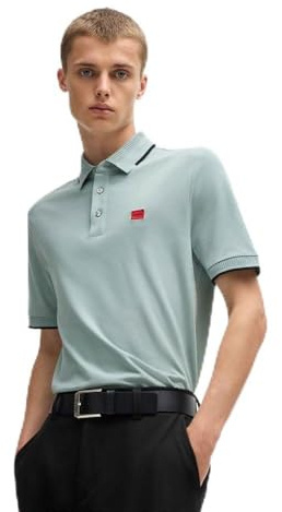 HUGO Men's Deresino232 Polo, Open Grey74, XXL