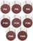JatilEr 80 Pcs 50mm Sanding Discs, 2 Inch Hook and Loop Discs Grit P40/60/80/100/120/180/240/320 Orbital Sander Pads Round Sanding Disc Sandpaper for Polished Car Metal Wood