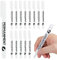 Sugeru 15pcs Stifte-Weißer-1mm Acrylstifte fein,Acrylmarker feine Rundspitze 1mm,Wasserbasiert Lackstift Weiß,Lichtecht und Wasserfest,für Stein,Keramik,Glas,Holz,Leinwand,nahezu alle Untergründe
