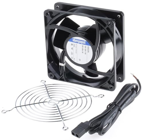 ebm-papst 4000 Z AC-Axial-Lüfterkit, Gleitlager, 230 V ac / 19W, 119 x 119 x 38mm, 2650U/min, 160m³/h