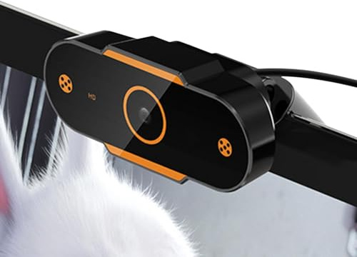 USB Webcam | Live Broadcast Kamera | Treiberfreie USB Kamera, Laptop Webcam mit Autofokusfunktion, Weiter Betrachtungswinkel für Desktop, Laptop, PC
