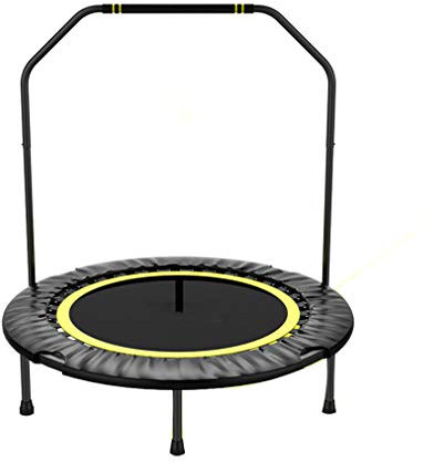 Fitness-Trampolin für Erwachsene, 101 cm Durchmesser, Aerobic-Indoor-Trampolin, belastbar bis 200 kg, Ausdauertraining und Fitness, Seeblau