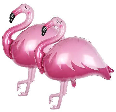 Landrain 2 Stück XXL Flamingo Luftballon für Flamingo Party Dekoration