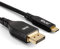 Club3D CAC-1559 USB Typ-C auf DisplayPort DP80 bidirektionales VESA zertifiziertes Kabel 1m