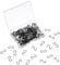 Lusofie 150 Stück S Haken Klein 0.5 Zoll Mini S-Haken Zum Aufhängen Kleine Edelstahl S Hakens S-Förmig Haken Mit Box Für Weihnachtsdekoration DIY Basteln Schmuck Küche Badezimmer Hängende (Schwarz)