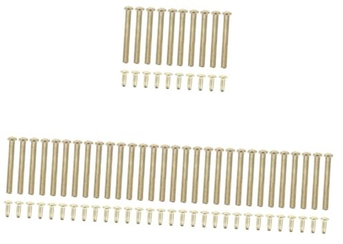 IMIKEYA 40juegos Remaches para Abanicos Plegables con Anillo Material De Reparación para Ejes De Abanicos De Mano