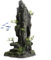 Uotyle Resin Mountain Ornament with Cave & Tree, Large Aquarium Decor 36.6cm, Fish Tank Decoration for Shrimp, Guppy, Betta to Hide & Play