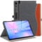 ZtotopCases Hülle für Samsung Galaxy Tab S10 FE+ 13.1 Zoll 2025(SM-X620/SM-X626B), Premium Leder Schutzhülle mit Multi-Angle Stand, Bleistifthalter & Auto Sleep/Wake, Denim Schwarz