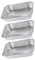 BEBEMOKO 3 Stück Bräter kühlschrankdeo kühlschranklampe lebensmittelbehälter food containers bakofen Grillpfannen aus Aluminiumfolie Liner Zinn Pfanne aus Aluminiumfolie Grilltablett Silver
