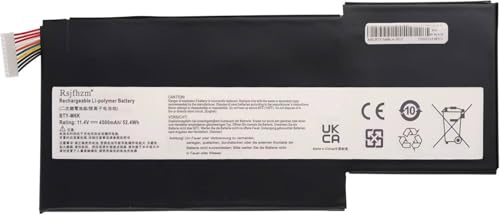 Rsjfhzm BTY-M6K Laptop Ersatz Akku for MSI MS-17B4 MS-16K3，GS63VR 7RG， | GS73VR 7RG Stealth Pro，GF75 8RC 8RD 8RX 8SC 9SC 9SCX 9SCSR，GF63 8RD 8RC 9SC 9SCXR，GS73VR 7RG Series