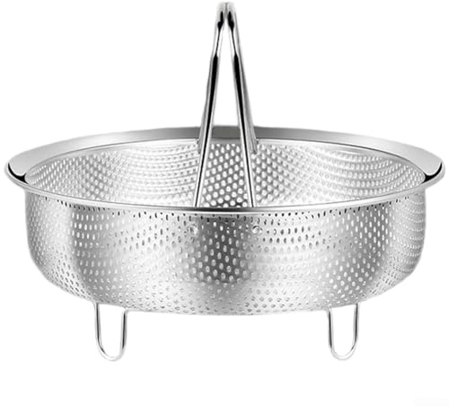Panier vapeur pour casseroles, panier vapeur en acier inoxydable pour autocuiseur, riz, cuiseur vapeur (taille XL)