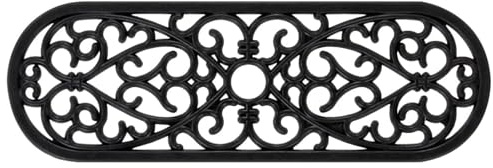 Gecheer Tappetino per Scale in Gomma Antiscivolo, 10 pezzi 25x75 cm, Rivestimento per Gradini Resistente e Decorativo, per Scale Interne, Esterne e Commerciali