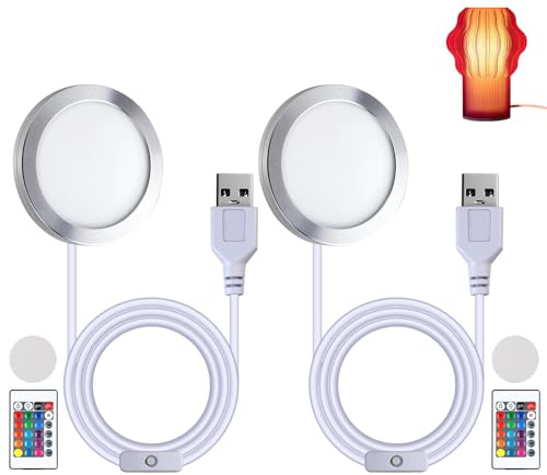 2 Stück LED Lampe 3D Druck Kit Kompatibel mit Bambu Lab A1/A1 Mini/P1S/P1P/X1C, RGB LED Lichtleiste mit USB-Adapter, Beleuchtung für 3D-Druck Modelle, Aluminiumgehäuse, DIY Nachtlicht Ersatzteile