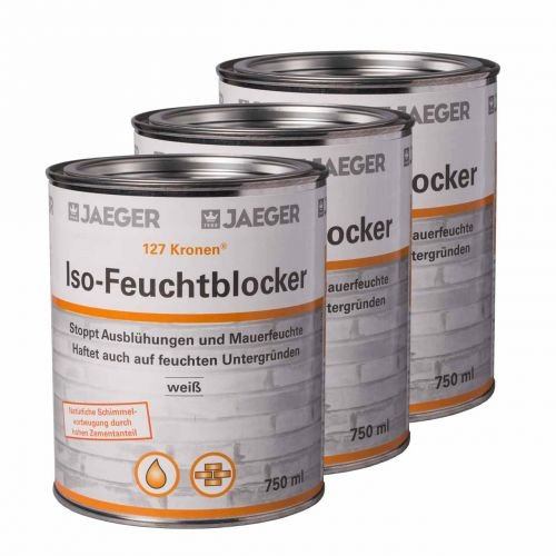 3 x Jaeger Kronen Iso-Feuchtblocker 127 0,75l