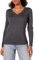 Amazon Essentials Women's Regular-Fit Lightweight Long-Sleeve V-Neck Jumper (Available in Plus Size), Charcoal Heather, XL